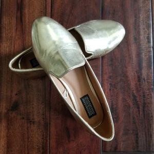 Gold Metallic Flats